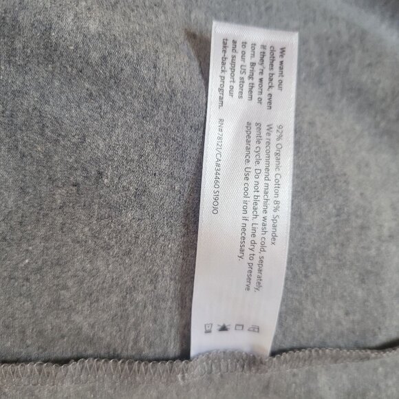 Eileen Fisher Womens Gray Organic Cotton Long Open Front Cardigan Pockets Size P - Picture 4 of 4